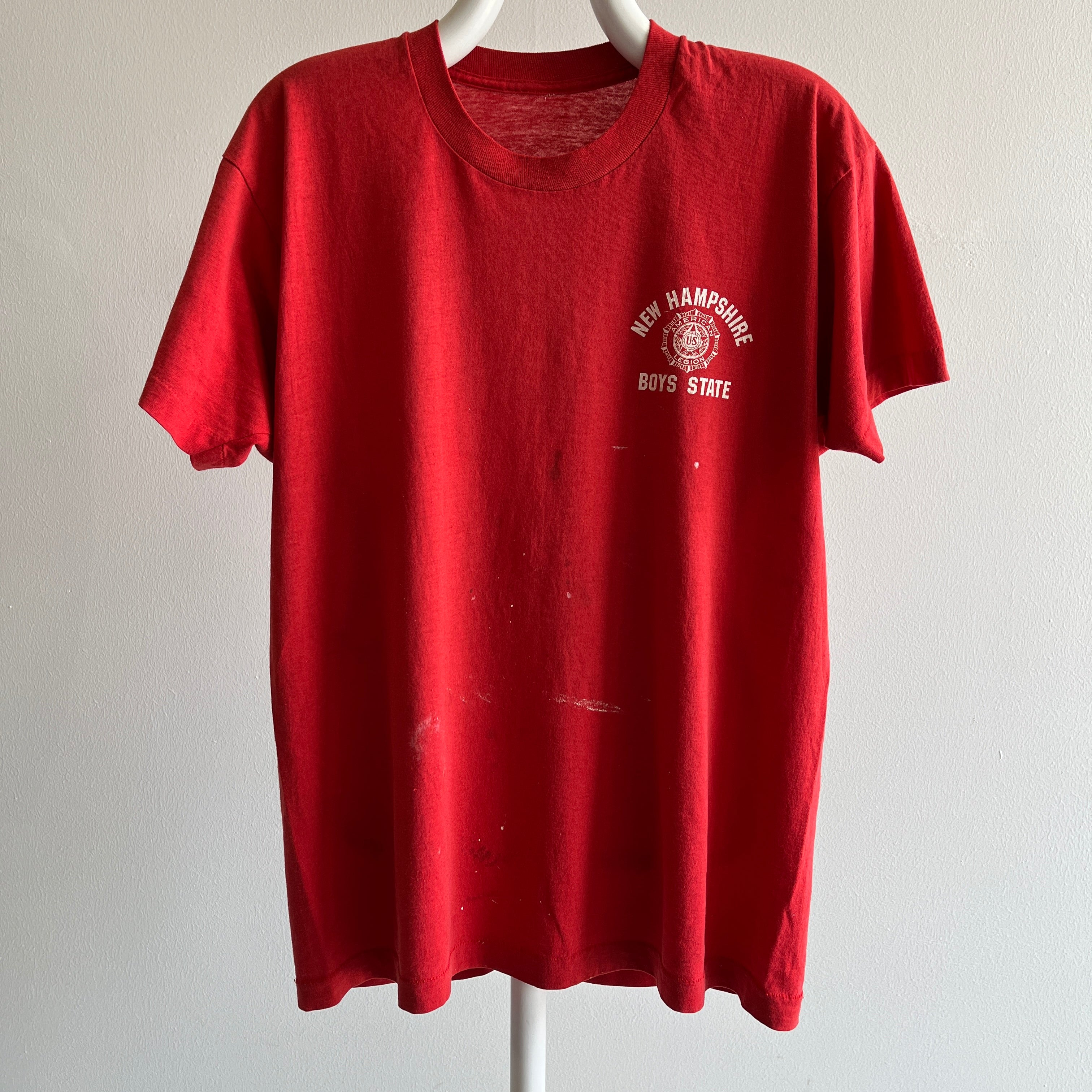 1970s Boys State New Hampshire Stained T-Shirt