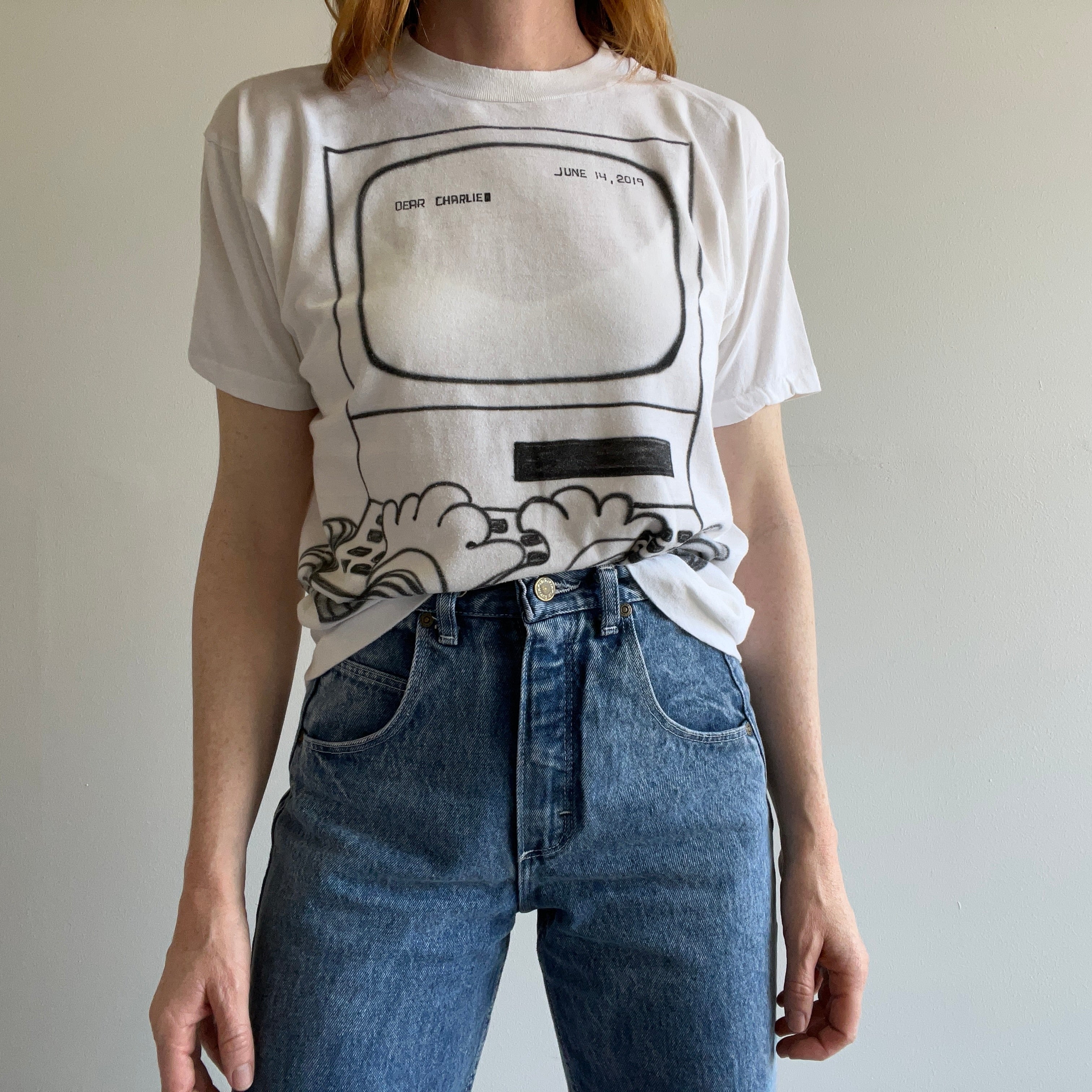 1980s? Dear Charlie Airbrush DIY T-Shirt