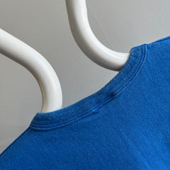 1980s Champion Brand USA MADE T-shirt en coton bleu