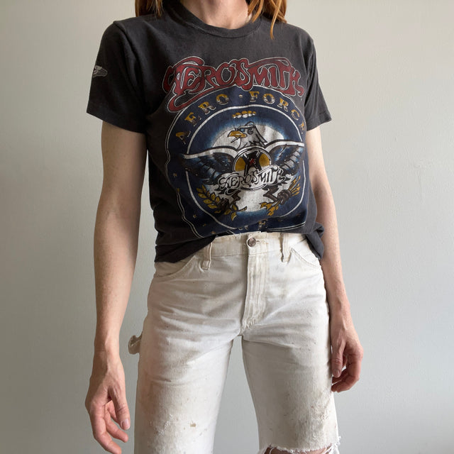 1986 Aerosmith - Aero Force One - Front and Back T-Shirt by Screen Stars !!!!!