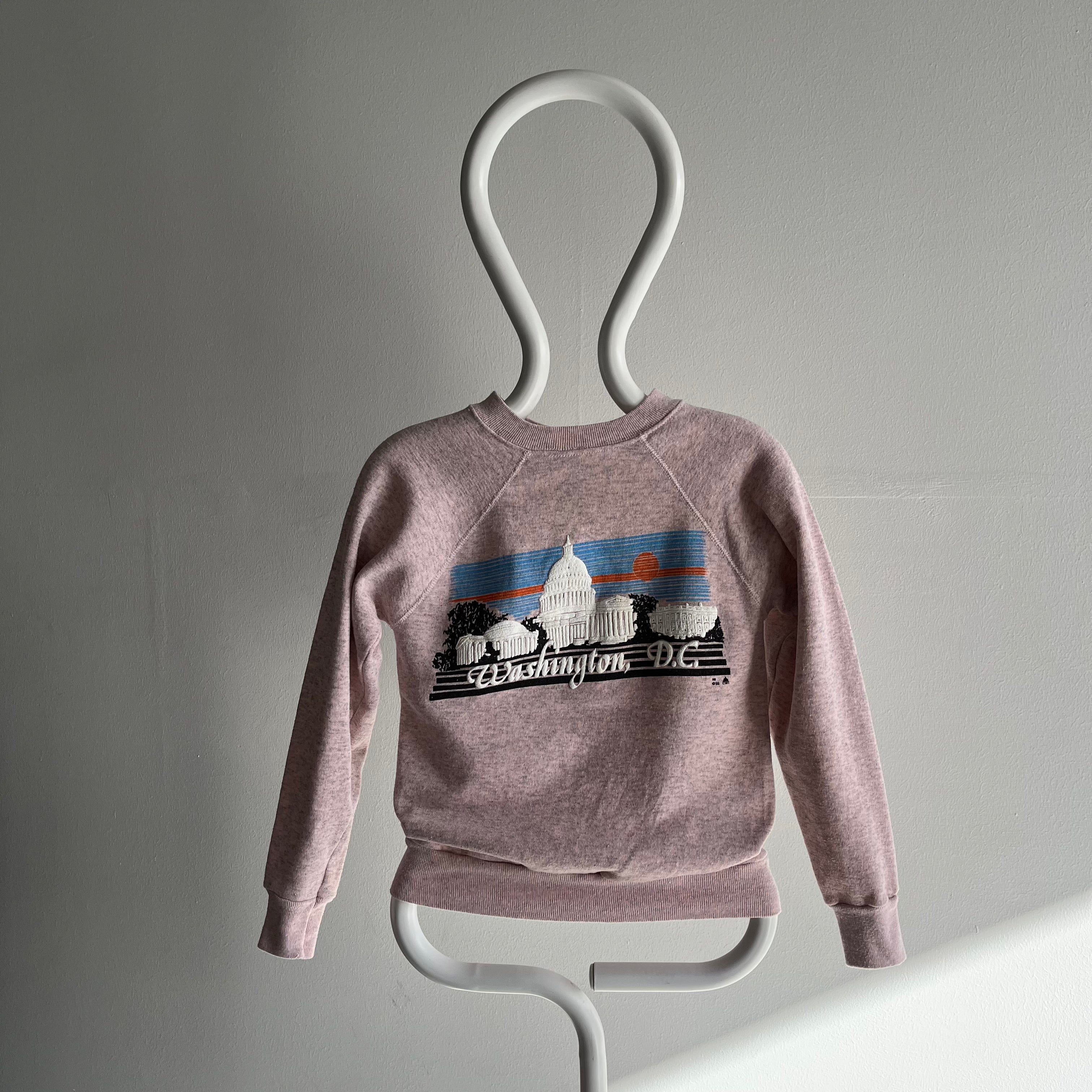 1988 Washington DC Heather Pink XS Sweatshirt