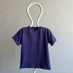 1990s Sun Faded Navy/Purple Cotton Single Stitch T-Shirt