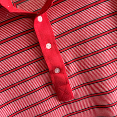 1970s Thin Striped Polo T-Shirt