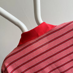 1970s Thin Striped Polo T-Shirt