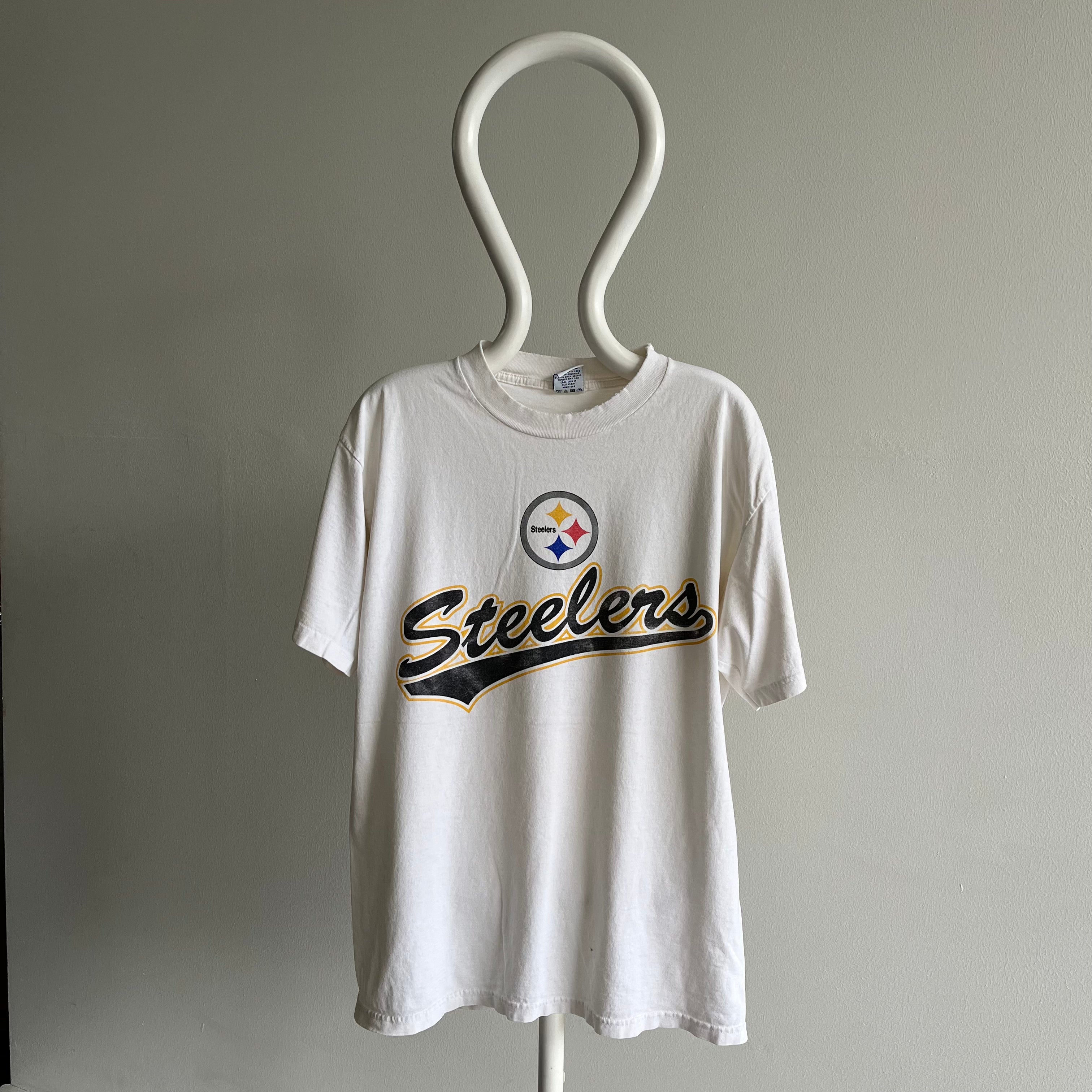 1990s Perfectly Tattered and Worn Steelers T-Shirt