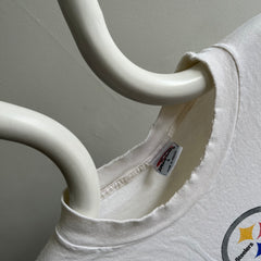 T-shirt Steelers parfaitement déchiré et usé des années 1990