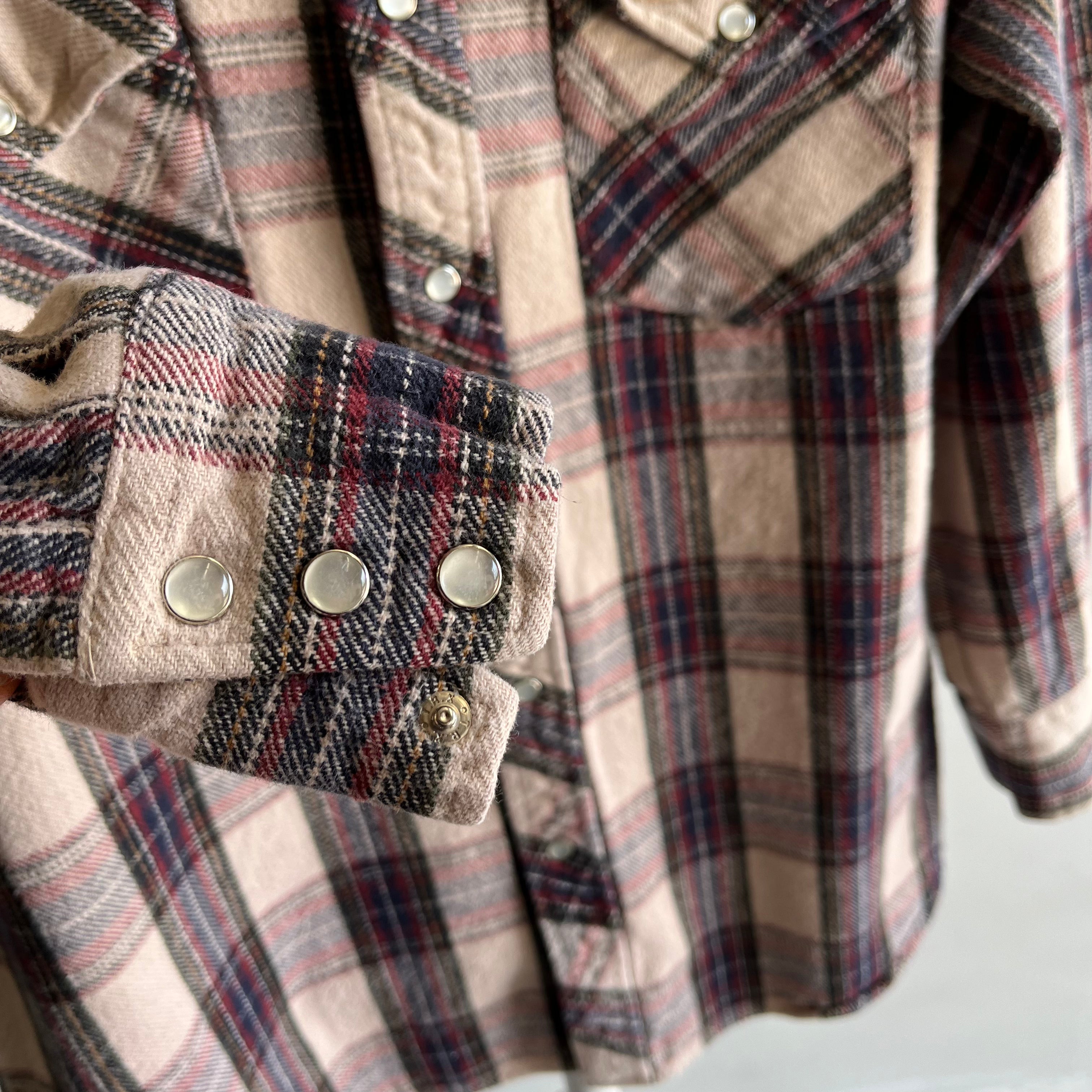 1990s/2000s Cowboy Snap Front Flannel