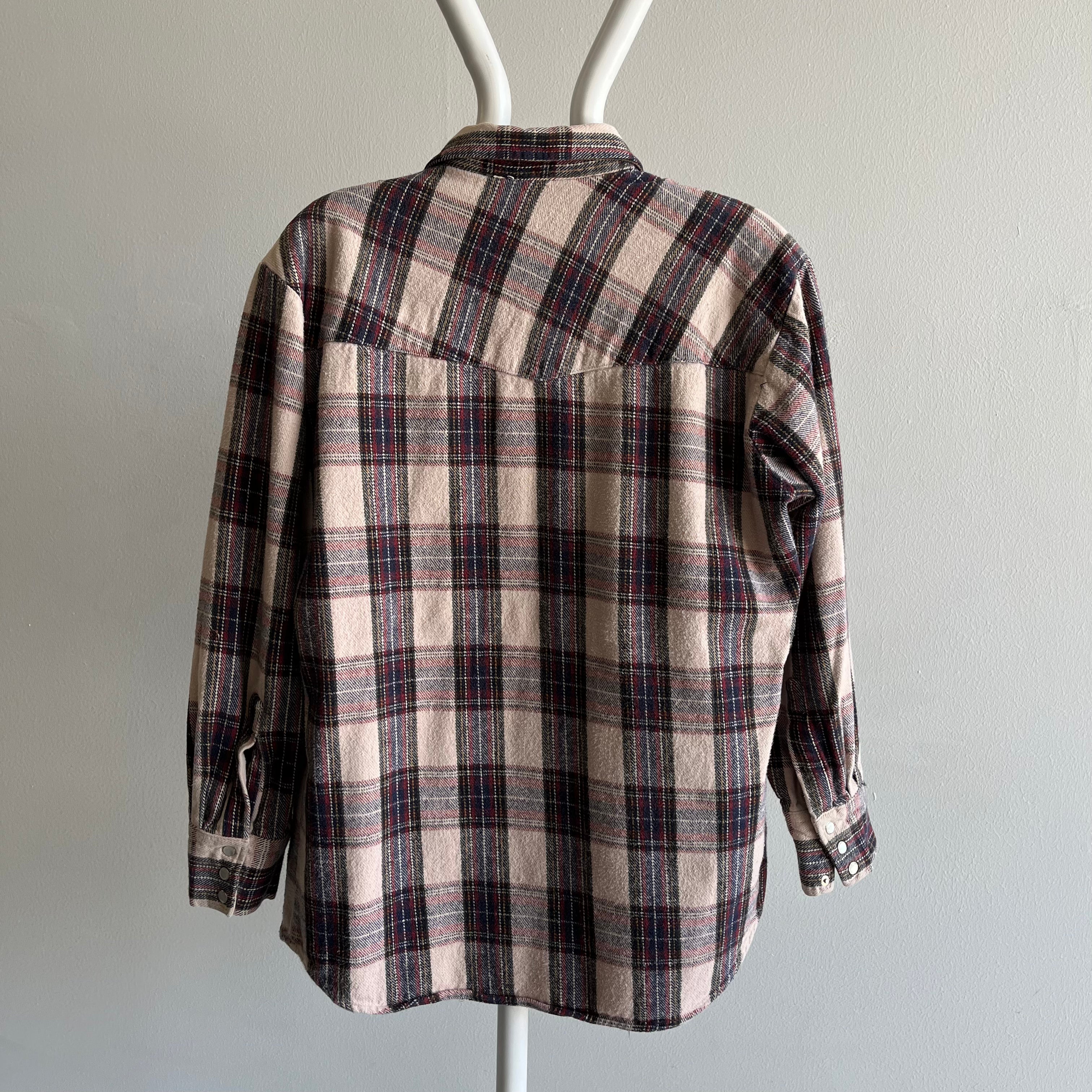 1990s/2000s Cowboy Snap Front Flannel