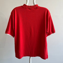 T-shirt rouge GG Super Cool à col montant avec petits yeux éclairés