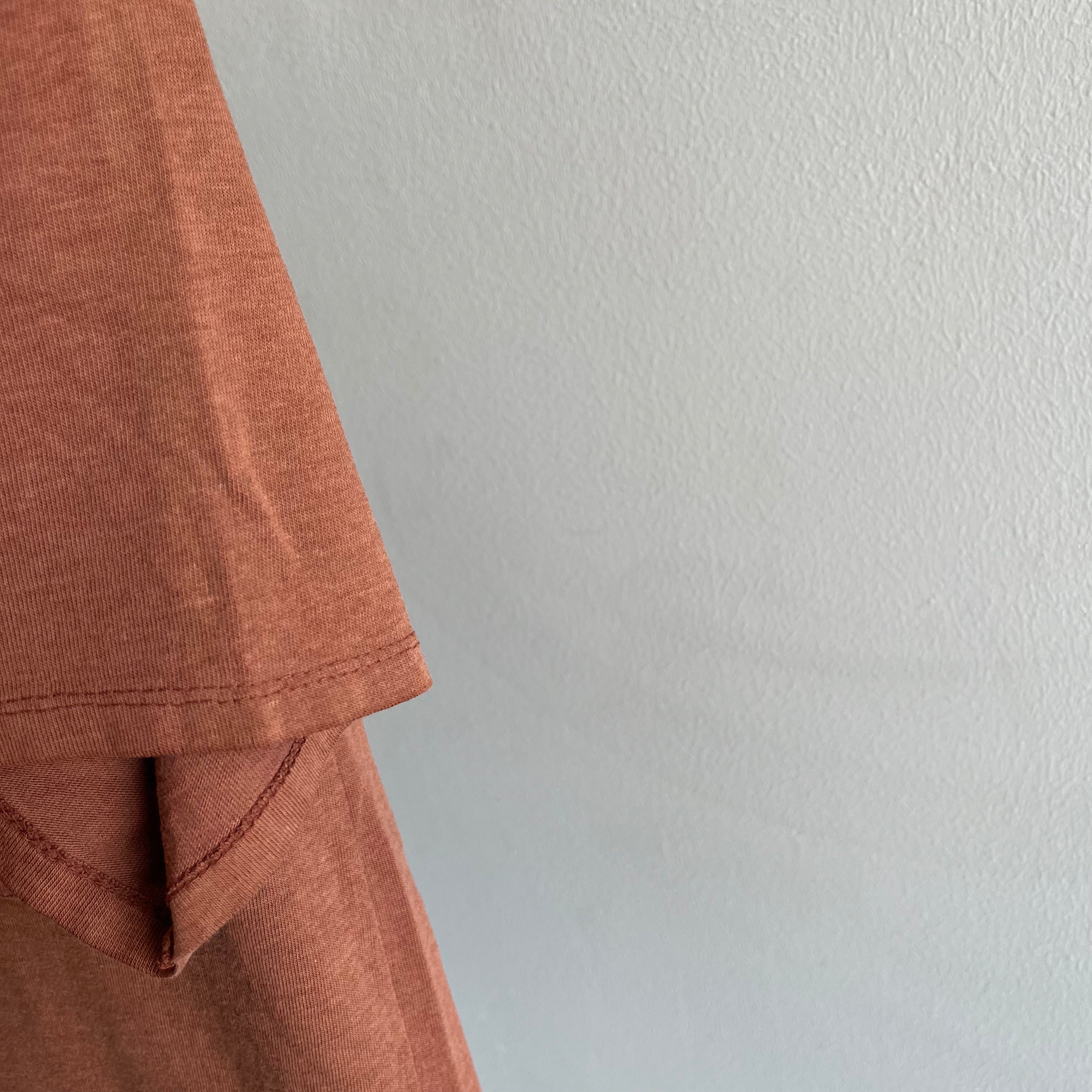 1980s Rusty Brown Pocket T-Shirt by Classic II