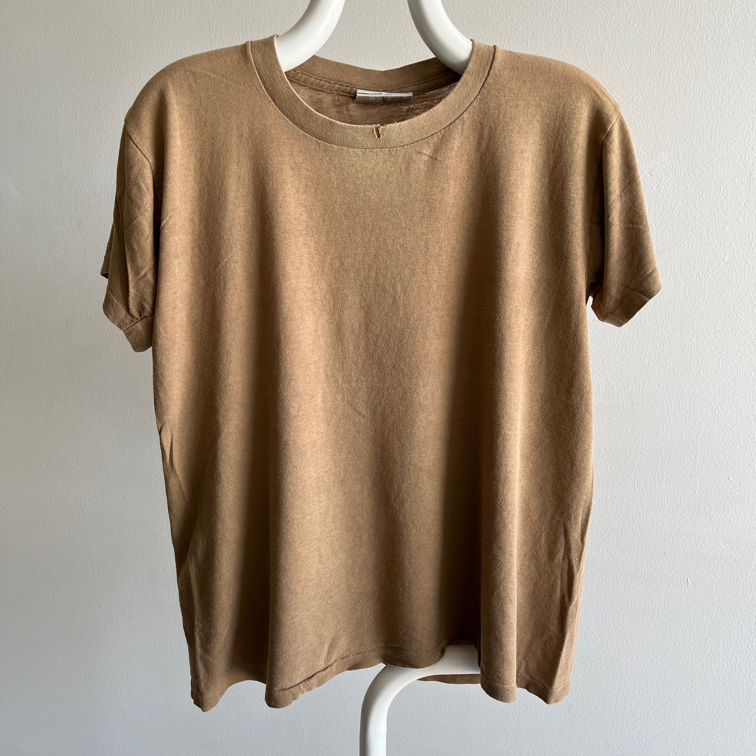 1980/90s Super Soft and Worn Army T-Shirt - Like Butter