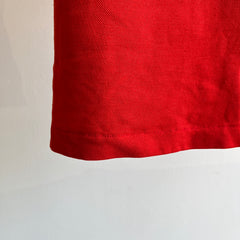 T-shirt rouge à col montant GG Penguin Grand Slam avec col contrasté - WOWOW!