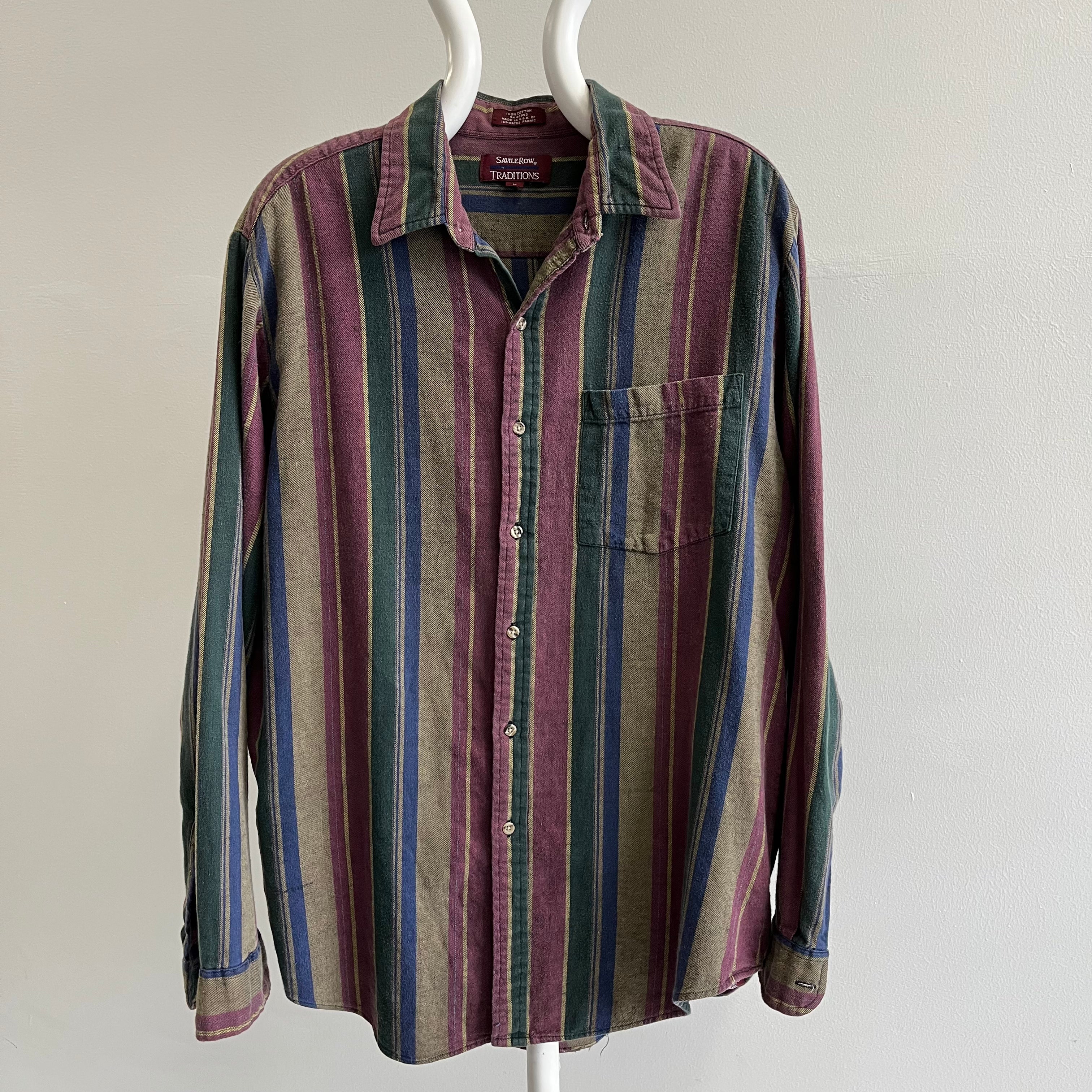 Flanelle/chemise en coton extra doux léger des années 1990