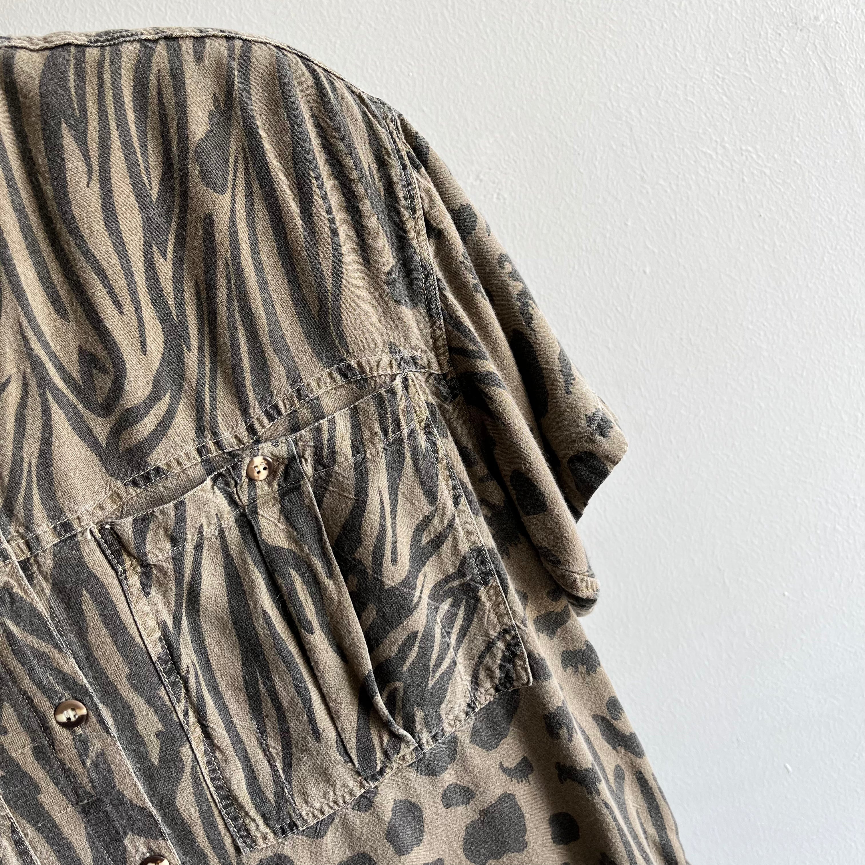 1983ish Animal Print Blouse