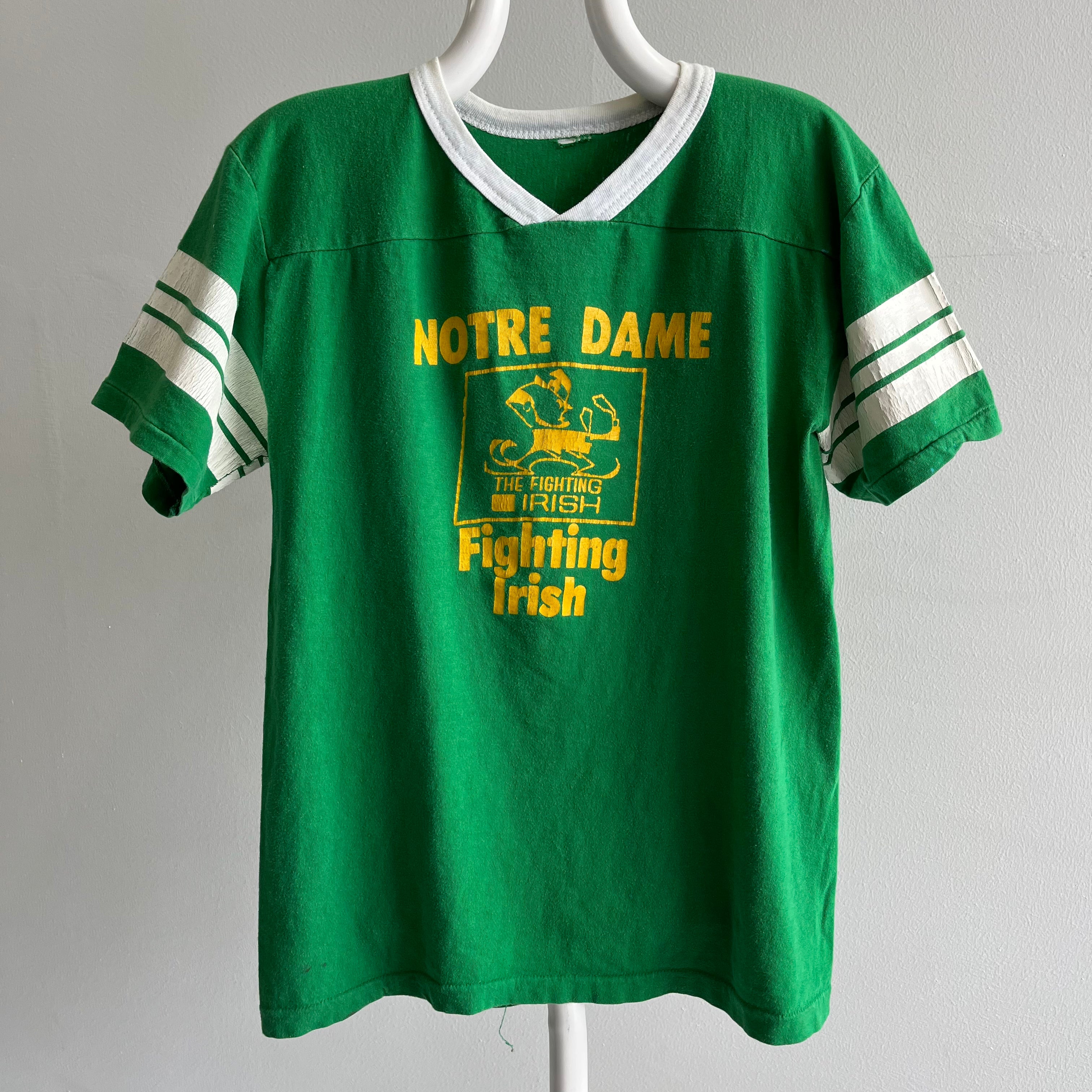1970s Notre Dame Fighting Irish Rad Football T-Shirt