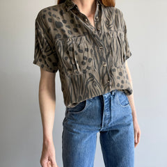 1983ish Animal Print Blouse