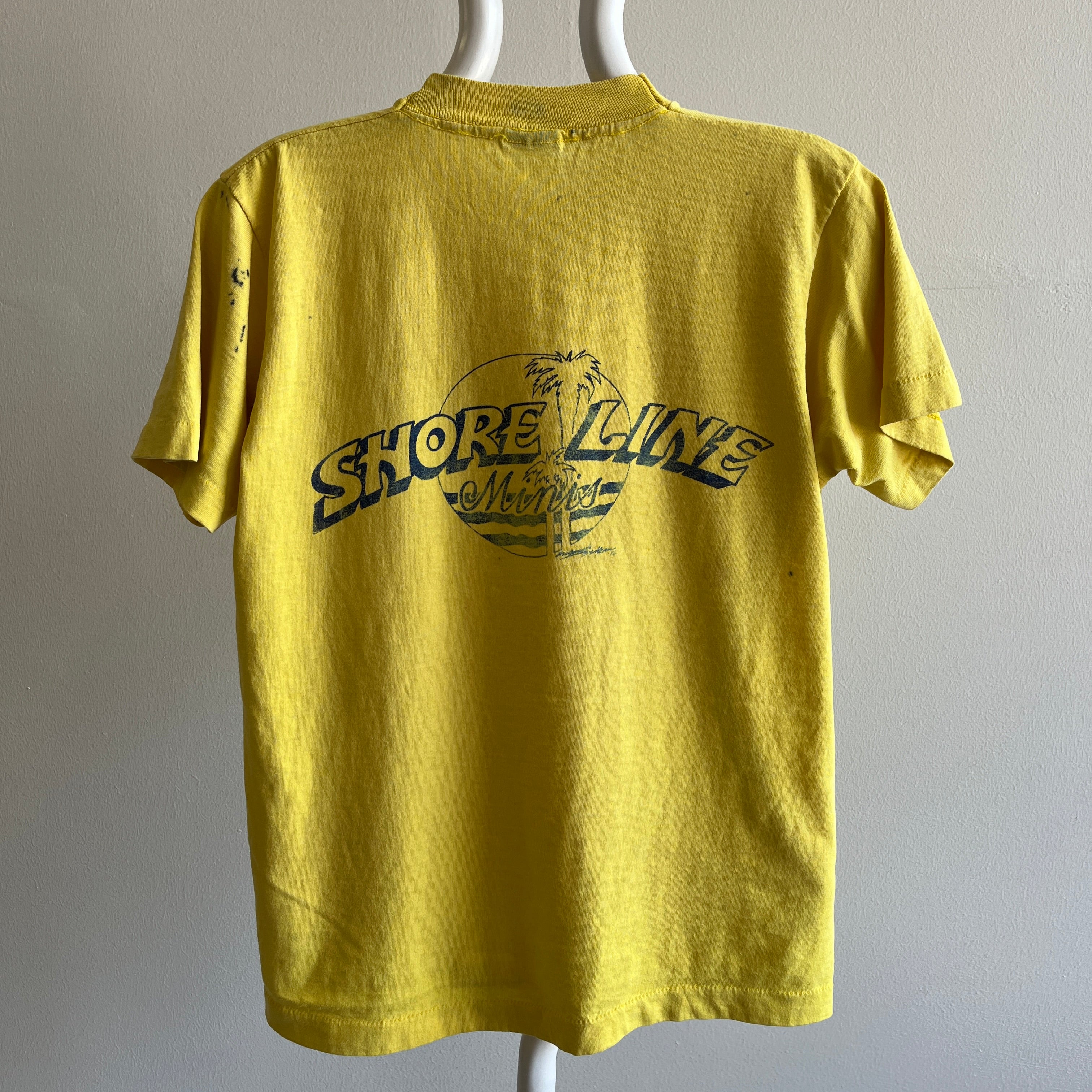 1986 Short Line Minis Soft and Faded and Stained Front and Back T-Shirt