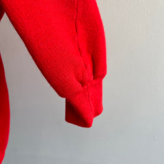 Sweat à capuche zippé rouge des années 1980 par Bassett Walker