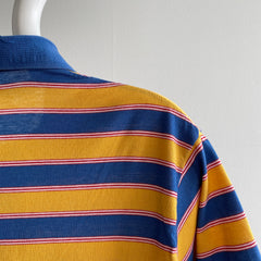 1990s Striped Pocket Golf Polo Shirt 