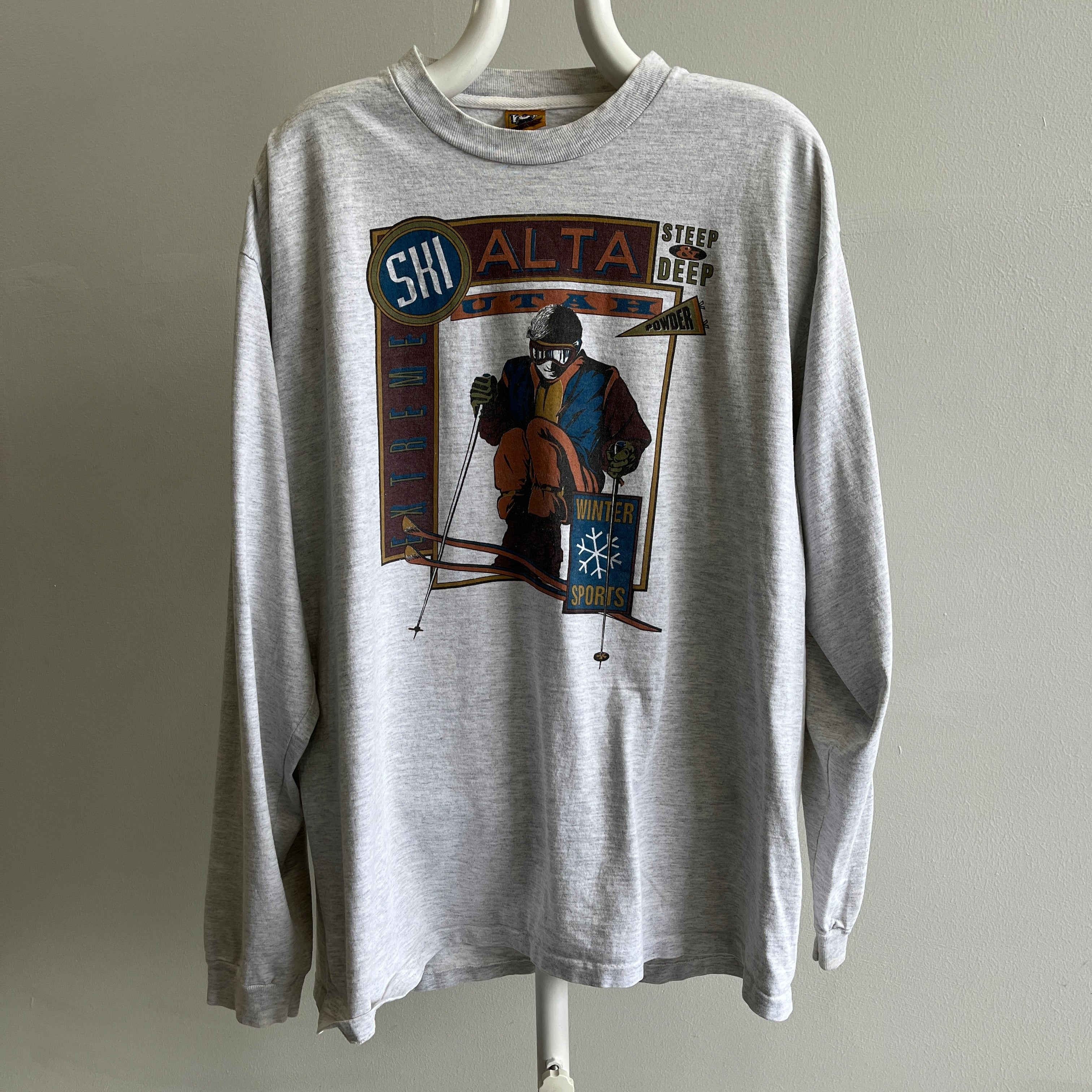 1980s Ski Alta, Utah Super Soft Long Sleeve Shirt