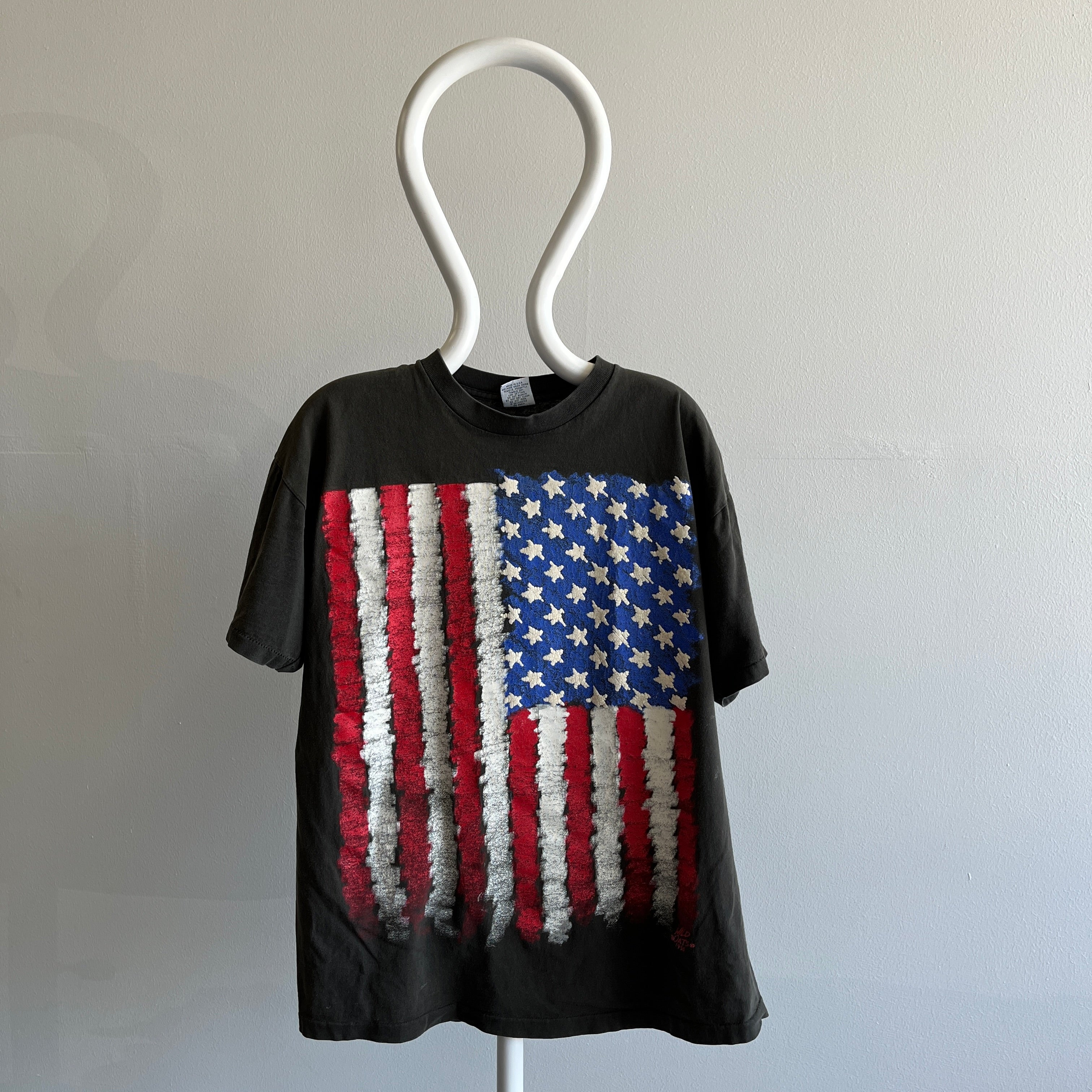 1990 Old Glory Cotton T-Shirt by Signal
