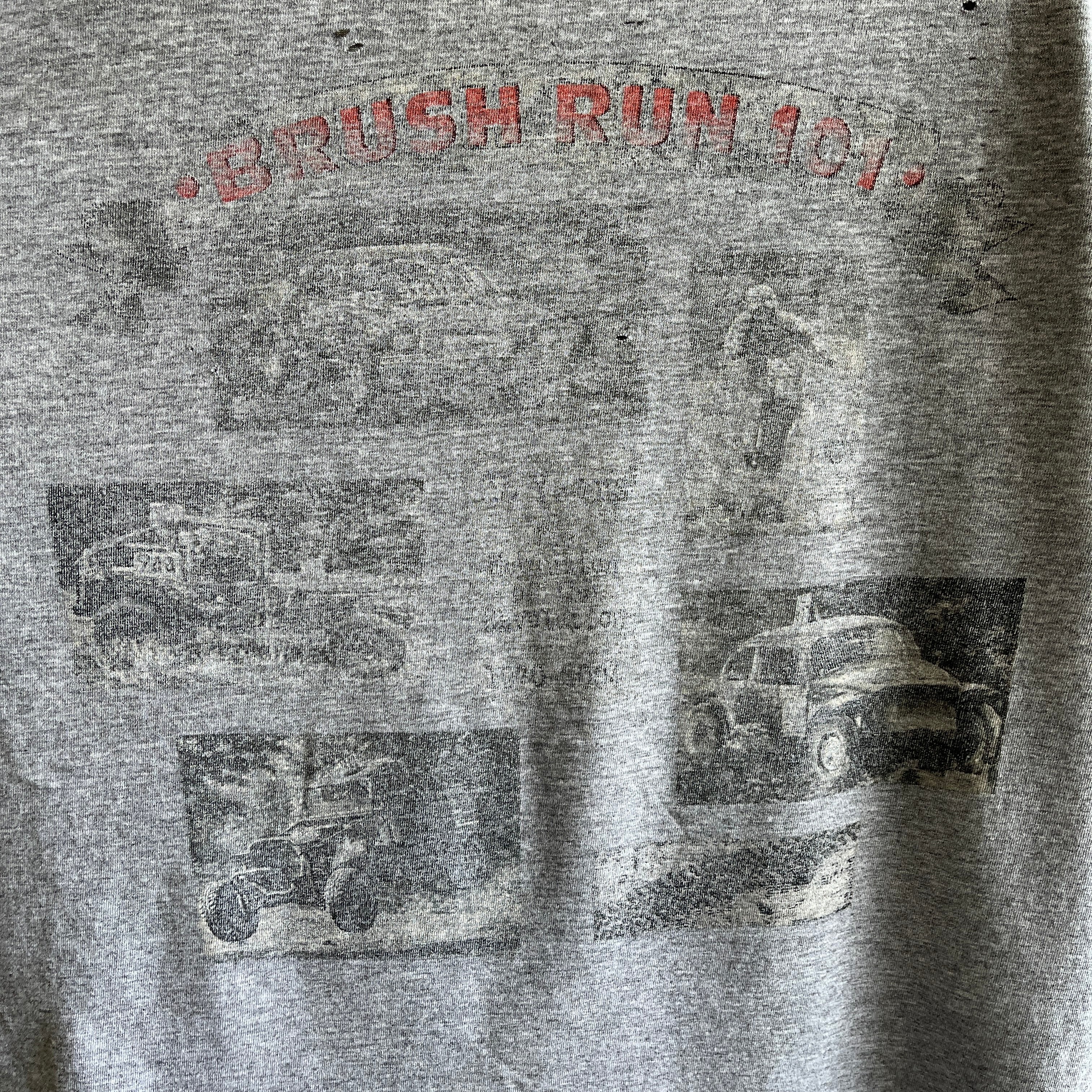 T-shirt THRASHED du championnat du monde des années 2000 - Not True Vintage