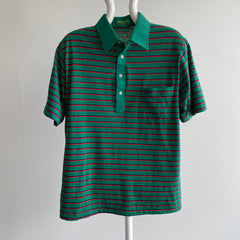 1980s Munsingwear Striped Pocket Polo Tee