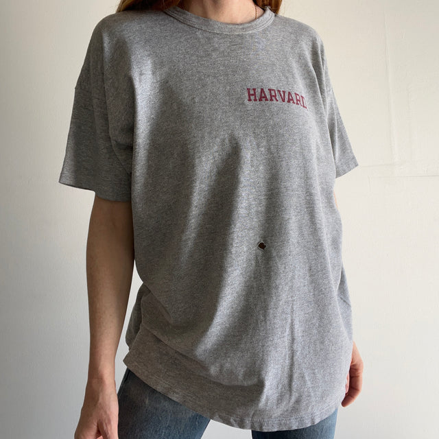 1980s Beat Up Harvard Rolled Neck T-Shirt by Champion