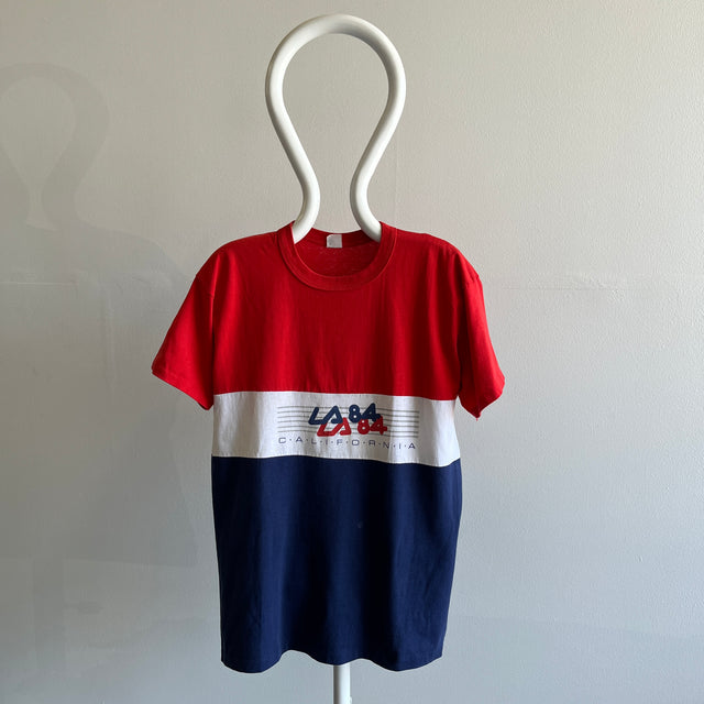 1984 Los Angeles Olympics Color Block T-Shirt