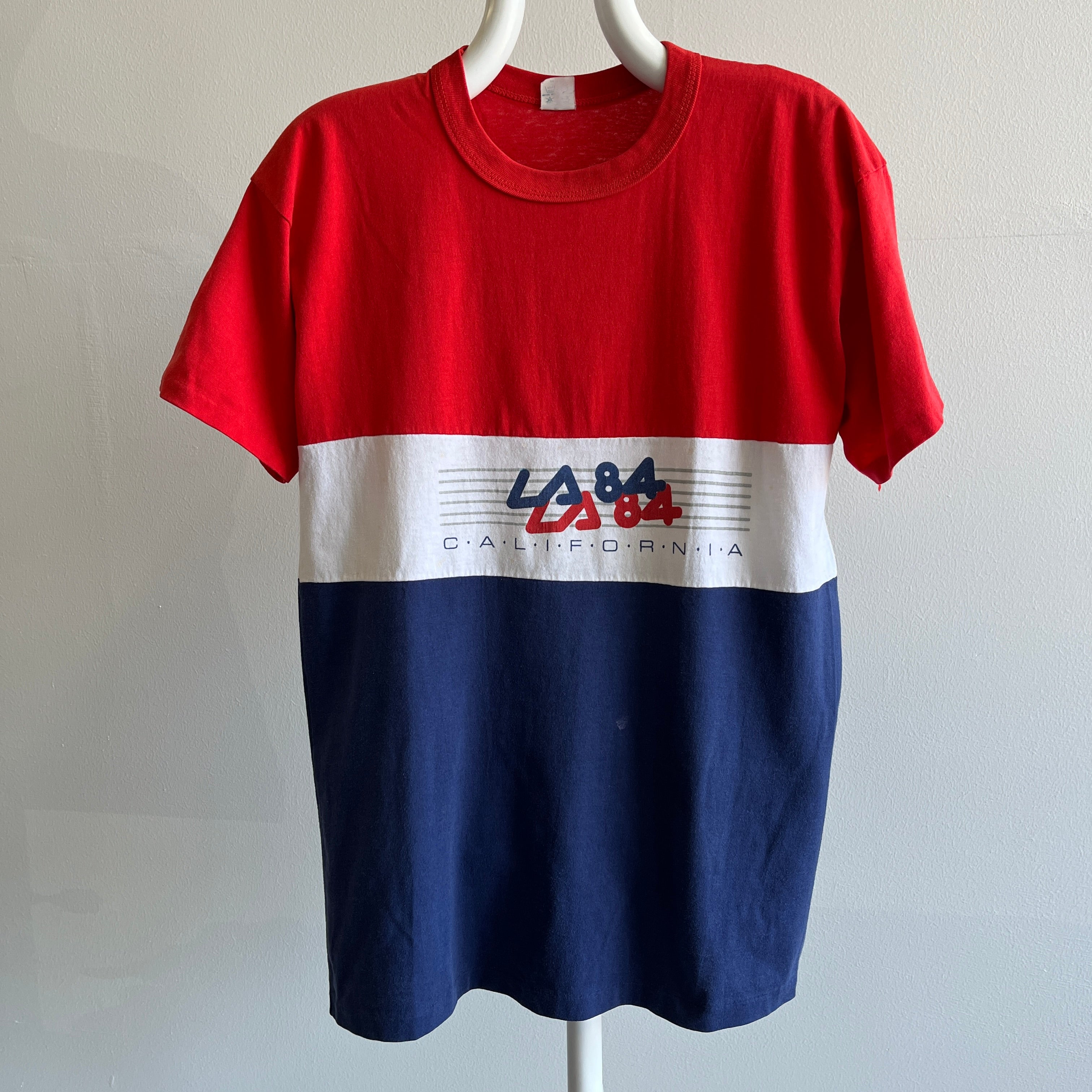 1984 Los Angeles Olympics Color Block T-Shirt