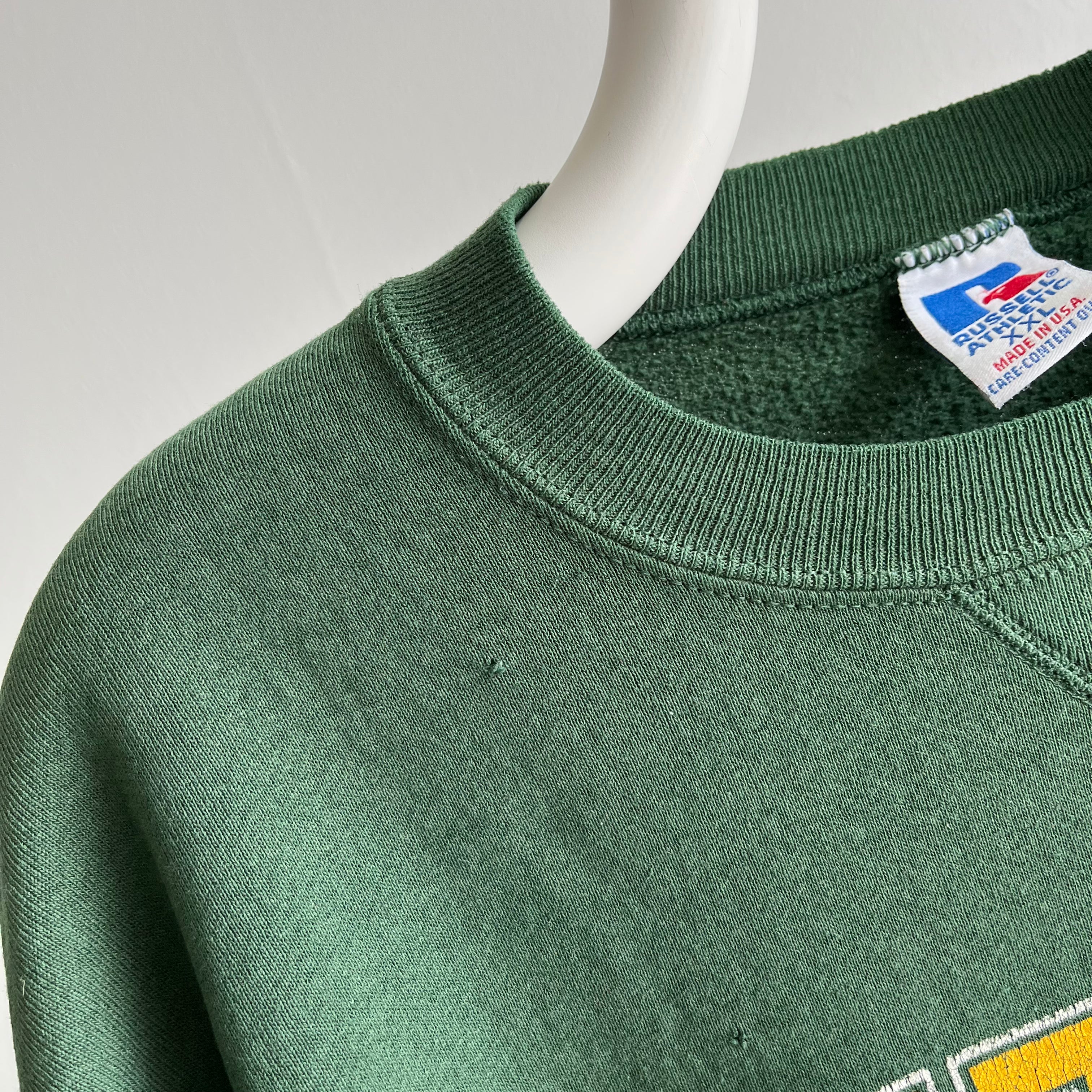 Vintage Green Bay Packers Crewneck Sweatshirt Russell A