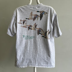 1990 uSA Woolrich Mallard T-shirt avant et arrière - Oh mon dieu !