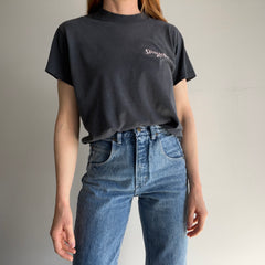 T-shirt ravissant à point unique Spaulding des années 1980