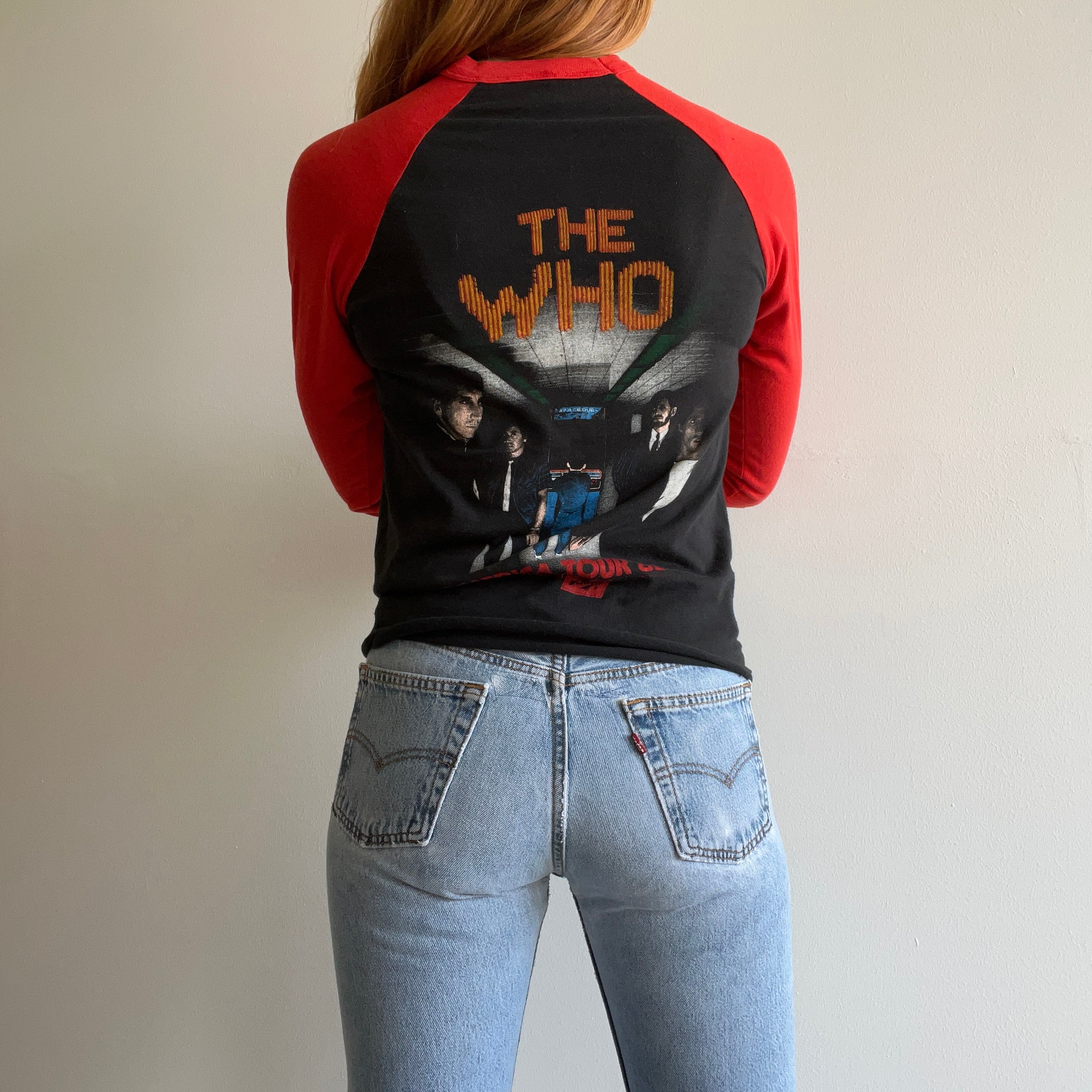 1982 The Who INSANE Front and Back Baseball T-Shirt - WOAH