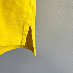 1990s Oversized Vibrant Yellow Polo T-Shirt by Ralph Lauren