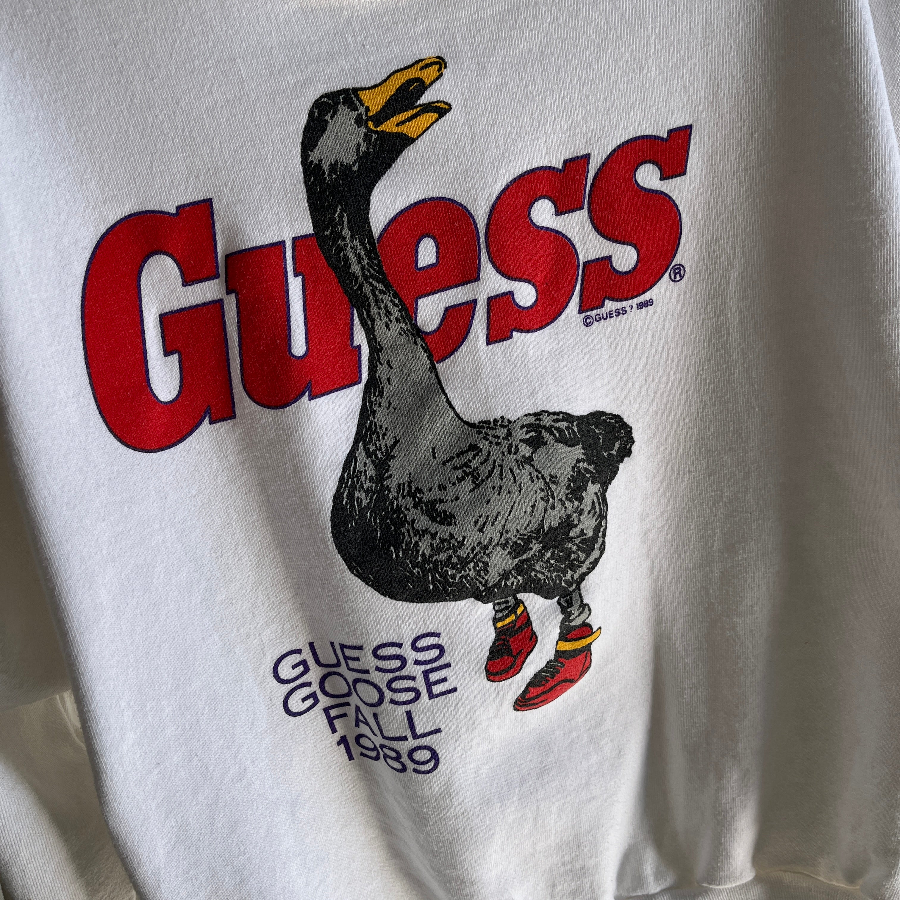 1989 Guess Jeans Goose In High Tops Sweat à col montant