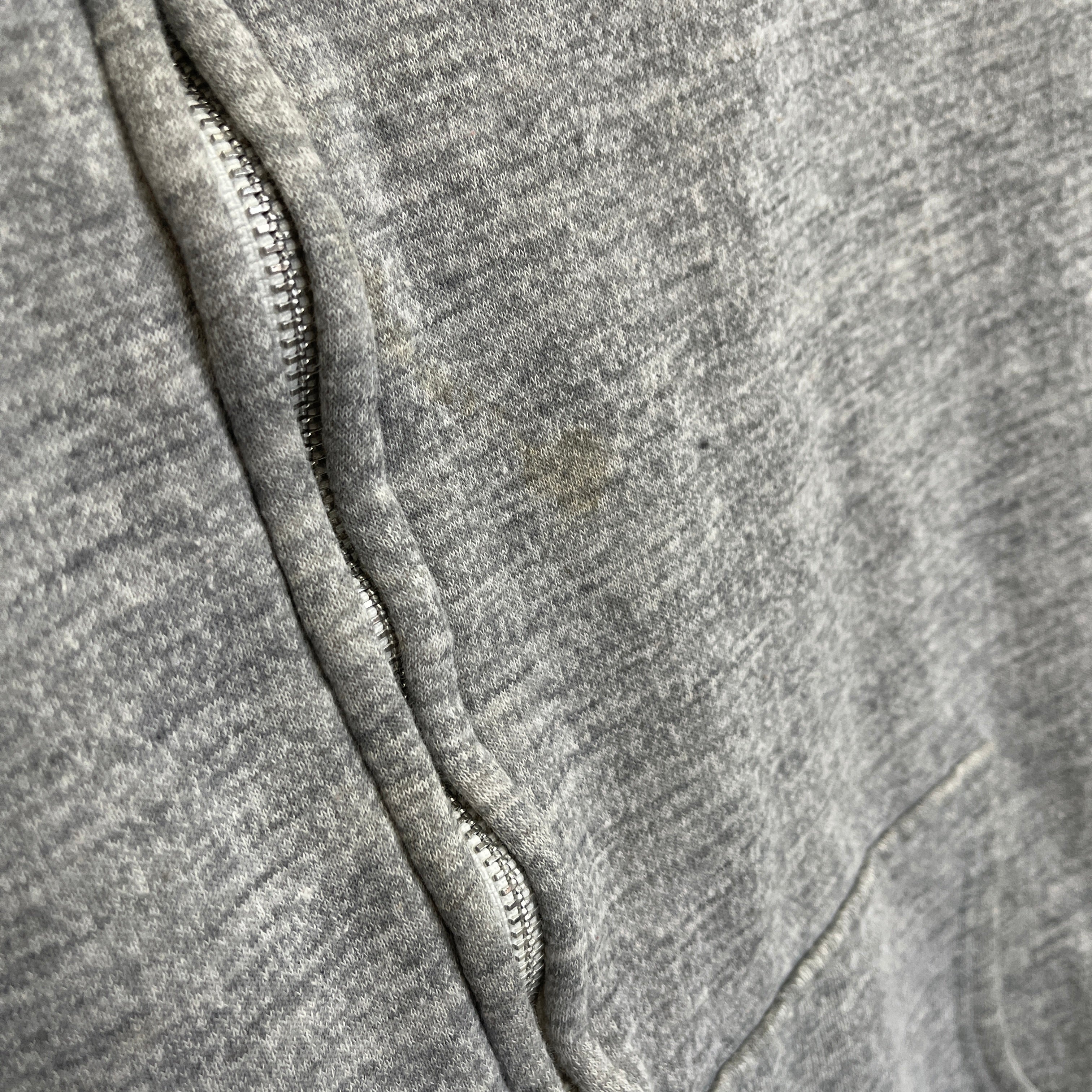 1970s IM Sports Insulated Gray Zip Up Sweatshirt Vest