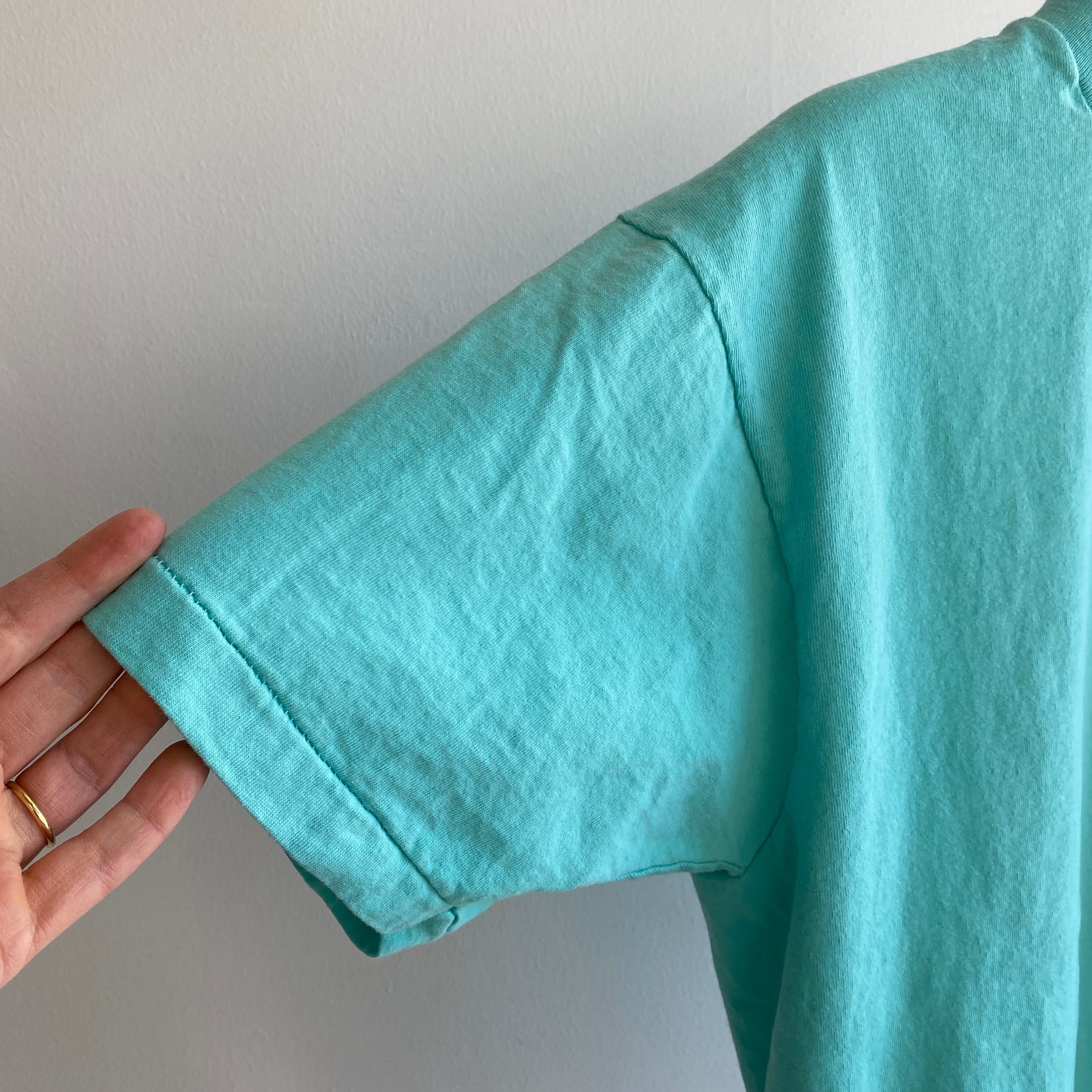 1980s Sea Foam Green Cotton FOTL T-Shirt