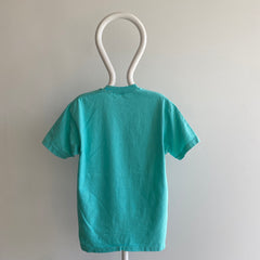 T-shirt FOTL en coton vert écume de mer des années 1980