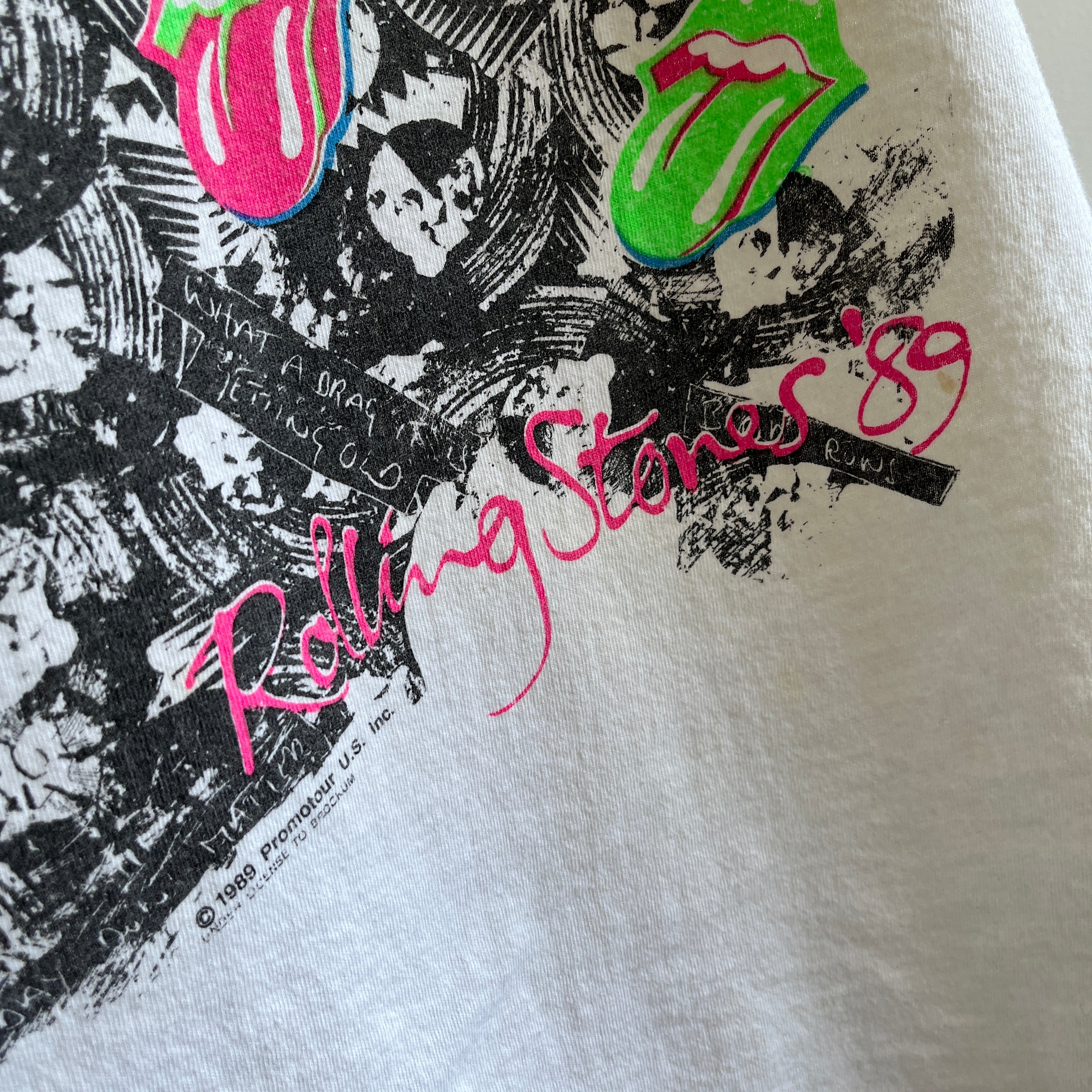 1989 Rolling Stones Tour T-Shirt by Screen Stars