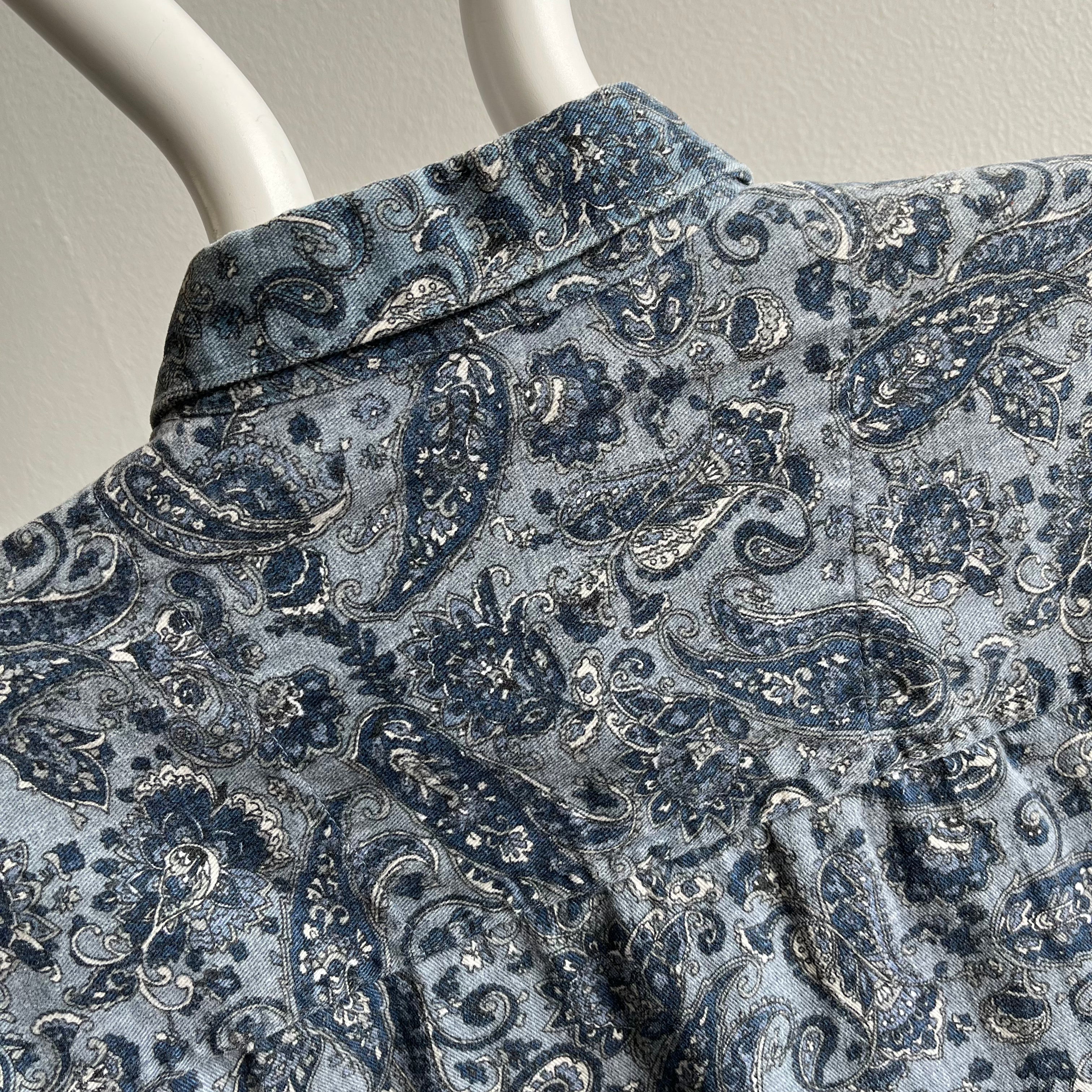 1990/2000s Super Soft Paisley Dad Style Button Down Shirt