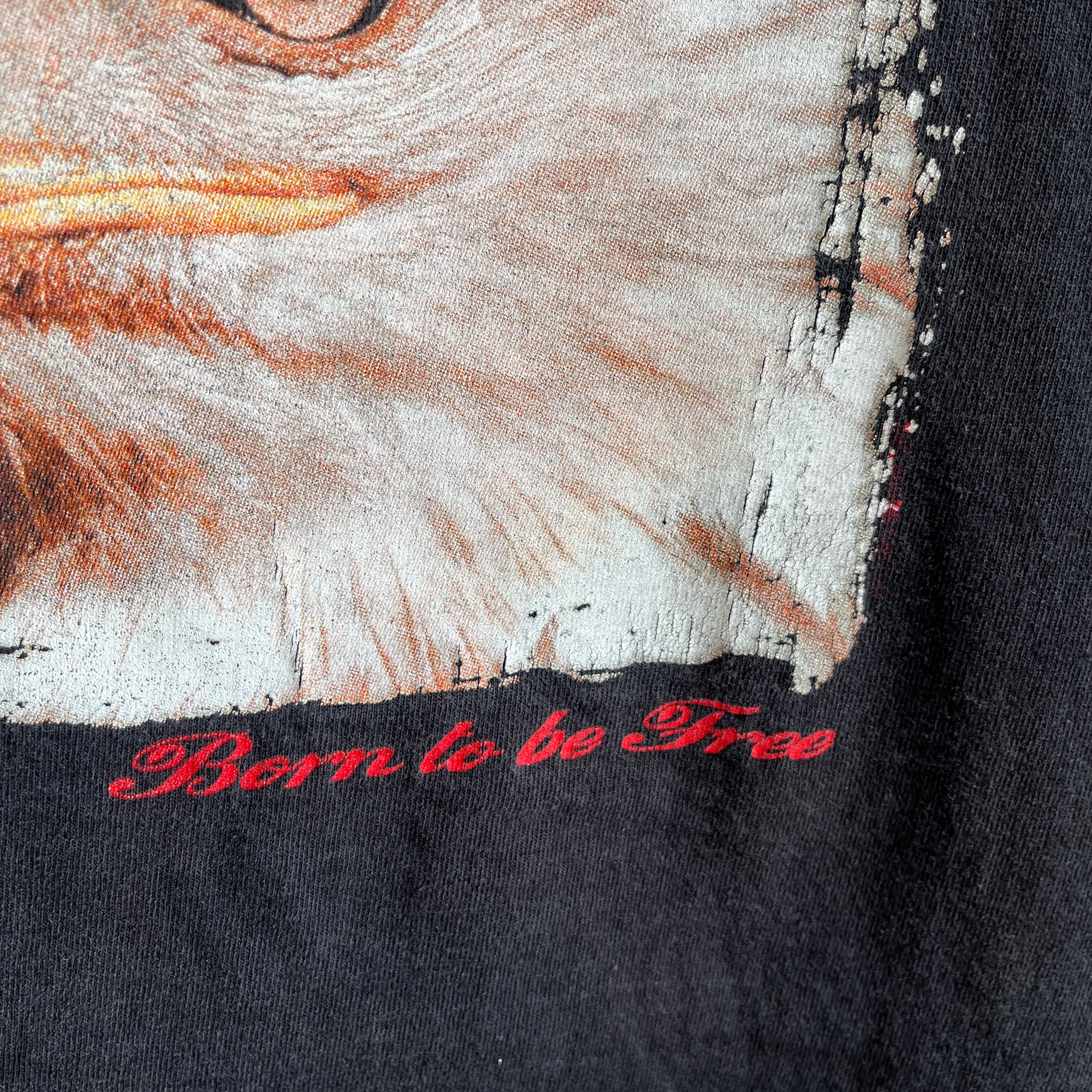 T-shirt Aigle né pour être libre des années 1990