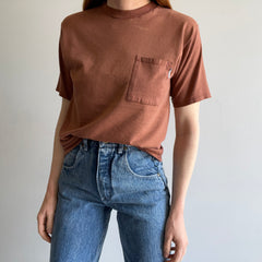 1980s Rusty Brown Pocket T-Shirt by Classic II