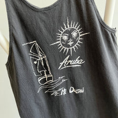 1980s Aruba Tourist Tank - Mi Dushi Dive School (Still In Biz Today!) - The Backside Too