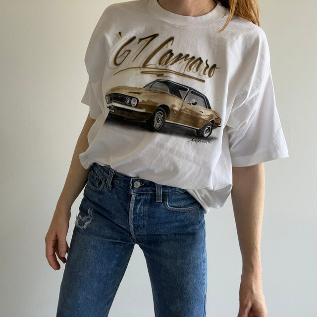 1995 '67 Camaro Airbrush T-Shirt - Soyez toujours mon cœur qui bat