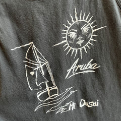 1980s Aruba Tourist Tank - Mi Dushi Dive School (Still In Biz Today!) - The Backside Too