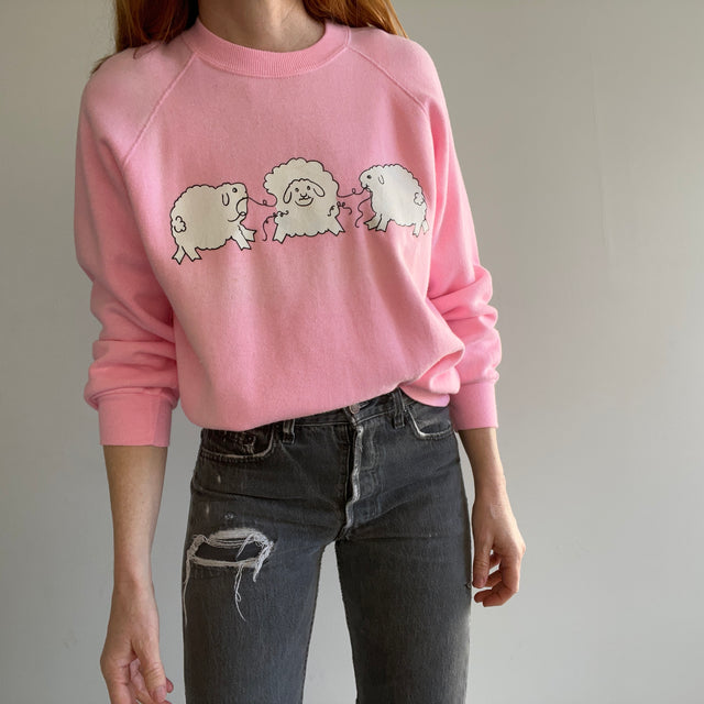 1980s Sheep "Triplets" Sweatshirt