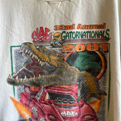 2001 Mac Tools Gatornationals NHRA T-shirt en lambeaux