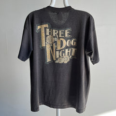 1990s Sun Faded Three Dog Night Music T-Shirt - Single Stitch