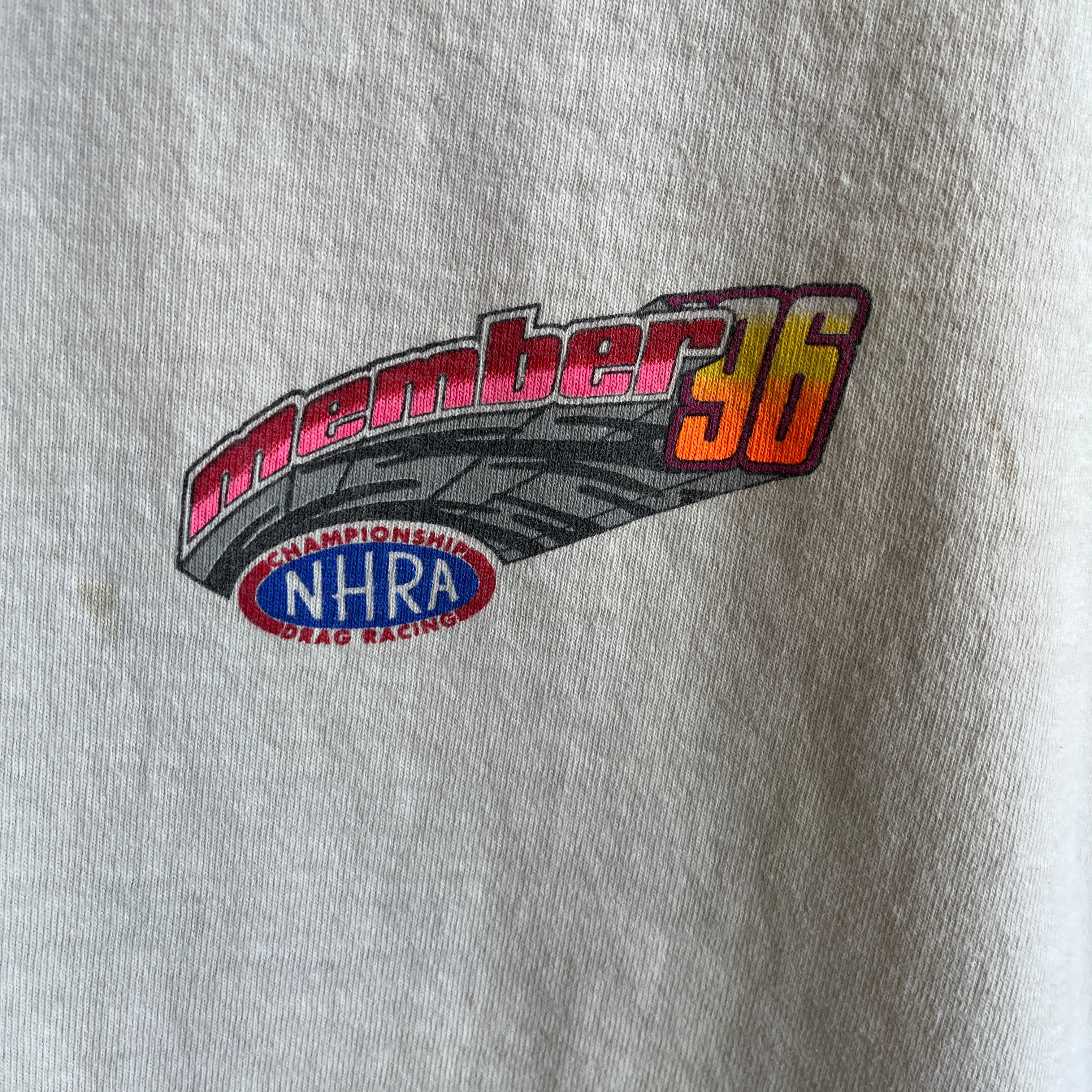 1996 NHRA Made in America T-shirt à l'arrière